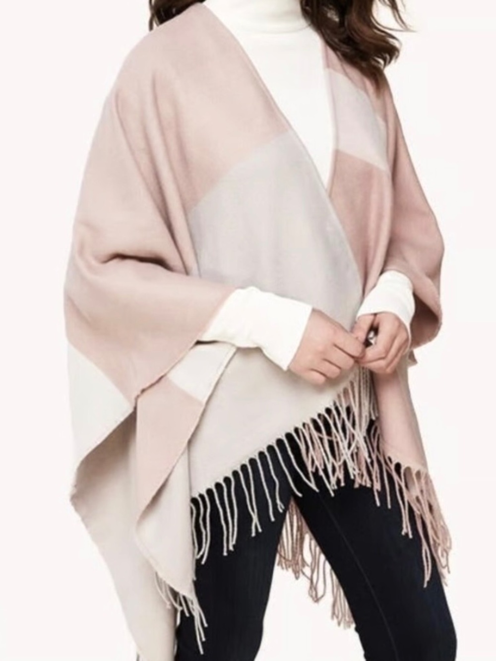 * Host Pick* SOIA & KYO Mirel Woven Scarfigan Cape - Picture 2 of 9